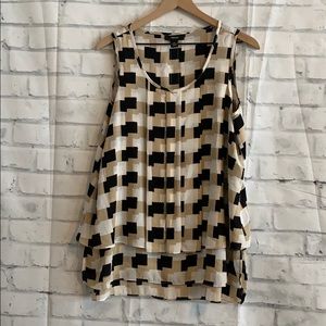 Alfa I Block Silk Top